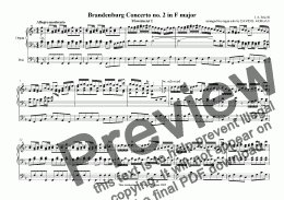 page one of Brandenburg Concerto no. 2 movt. 1