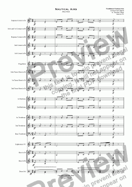 page one of Nautical Airs - Brass Band