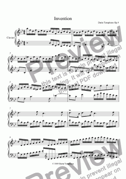 page one of Invention Op. 9