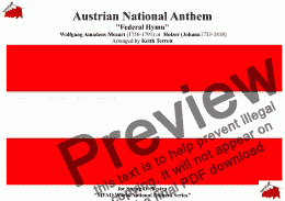 page one of Austrian National Anthem (Federal Hymn) for String Orchestra (MFAO World National Anthem Series)