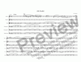 page one of 45th Parallel (string sextet)