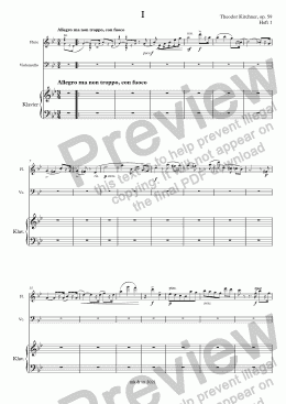 page one of Kirchner, Novelletten op. 59, Heft 1 – Flöte (anstelle Violine)
