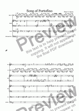 page one of Song of Portofino