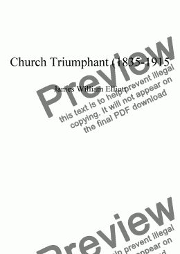page one of Church Triumphant