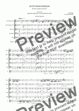 page one of Handel Messiah Suite (vii) - Rejoice, Greatly!