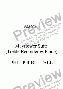 page one of Mayflower Suite