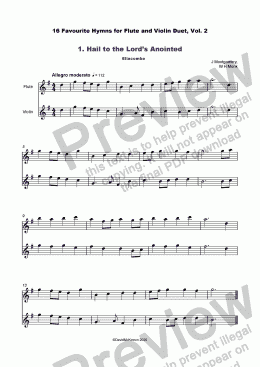 page one of 16 Favourite Hymns Vol.2 for Flute and Violin Duet