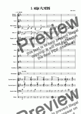 page one of 'HEART GARDEN CANTATA' (5. High Flyers)