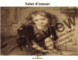 page one of Salut d'amour for Pianoforte