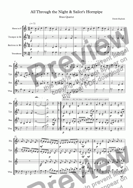 page one of All Through the Night & Sailor's Hornpipe