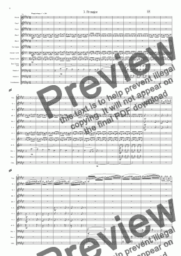 page one of Symphony No 32 3rd movement