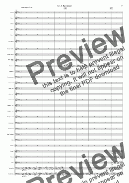 page one of Symphony No 32 32nd movement
