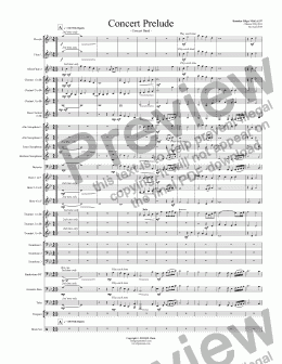 page one of Concert Prelude  - Concert Band 