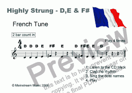 page one of Highly Strung - French Tune