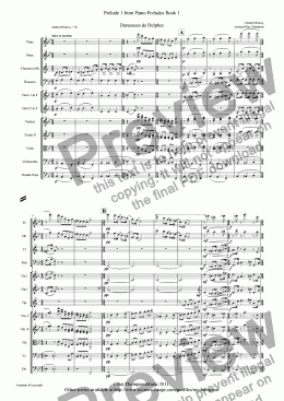 page one of  Piano Preludes Book 1:No.1 Danseuses de Delphes 