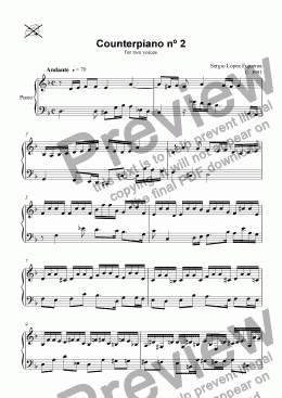 page one of Counterpiano II