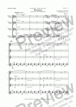 page one of Romanze (Beguine/GQA/Score & Parts)
