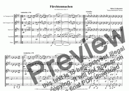 page one of Fürchtenmachen for Brass Quintet (Pro-version)