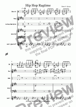 page one of Hip Hop Ragtime