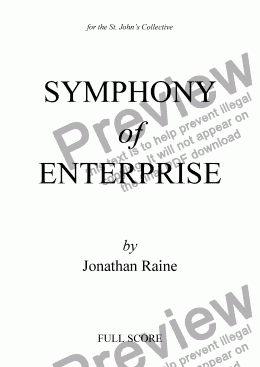 page one of Symphony of Enterprise - I