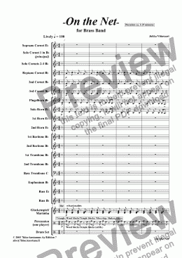 page one of On the Net (brass band)