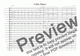 page one of Celtic Dance (Brass Band Version)