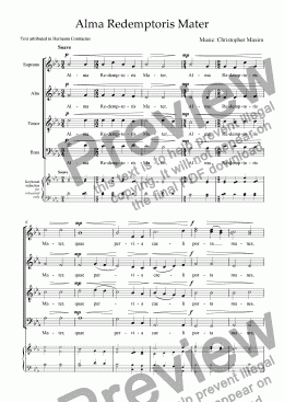 page one of Alma Redemptoris Mater (motet)