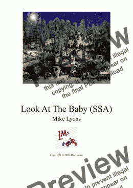page one of Christmas Choral - Look At The Baby (SSA)