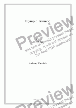 page one of Olympic Triumph