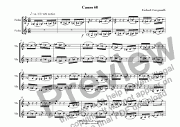 page one of Canon#8 from 12 Canons for 2 Violins