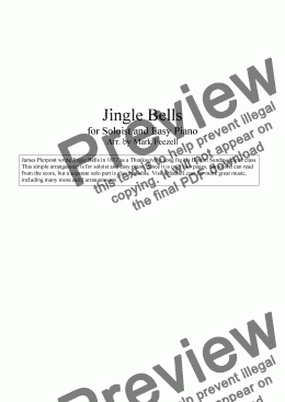page one of Jingle Bells (Alto Sax / Saxophone Solo and Piano)