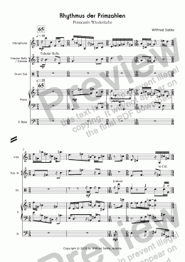 page one of Rhythmus der Primzahlen