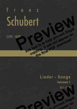 page one of Schubert - Lieder Vol.1