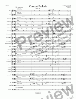 page one of Concert Prelude  - Concert Band v2