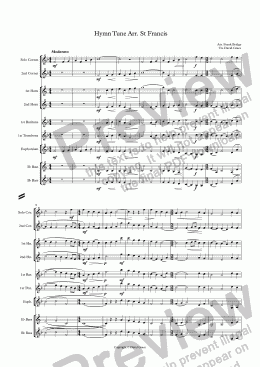 page one of Hymn Tune Arr. St Francis