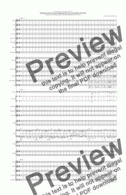 page one of Symphonischer Satz mit obligatem Klavier und großem Orchester