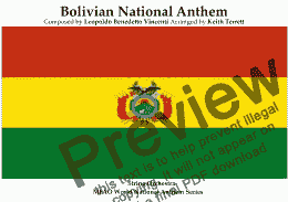 page one of Bolivian National Anthem for String Orchestra