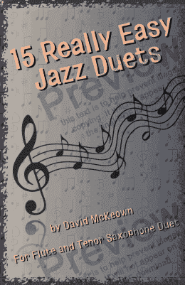 page one of 15 Really Easy Jazz Duets for Flute and Tenor Saxophone