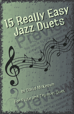 page one of 15 Really Easy Jazz Duets for Flute and Trumpet
