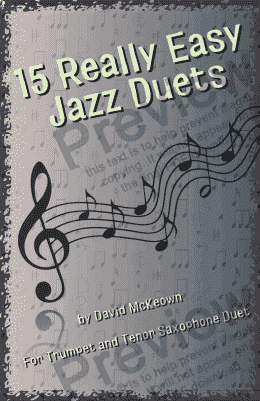 page one of 15 Really Easy Jazz Duets for Trumpet and Tenor Saxophone