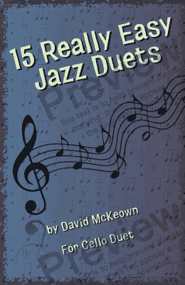 page one of 15 Really Easy Jazz Duets for Cello