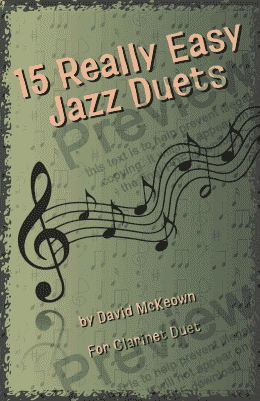 page one of 15 Really Easy Jazz Duets for Clarinet
