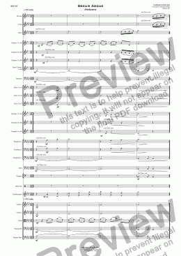 page one of Dream Angus - Orchestra