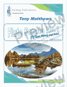 page one of Flute Sonata No.1: "Fly Now, Strong and Free" (Flute & Piano)