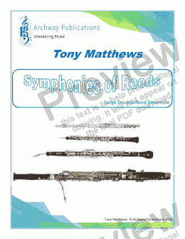 page one of Symphonies of Reeds - Large Double Reed Ensemble