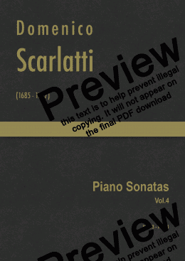 page one of Scarlatti - Complete Piano Sonatas Vol.4