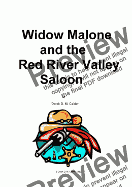 page one of WIDOW MALONE AND THE RED RIVER VALLEY SALOON (Complete)