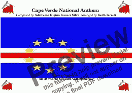 page one of Cape Verde National Anthem for String Orchestra (MFAO World National Anthem Series)