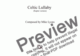 page one of Flexible ensemble - Celtic Lullaby (Septet version)