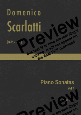 page one of Scarlatti - Complete Piano Sonatas Vol.7